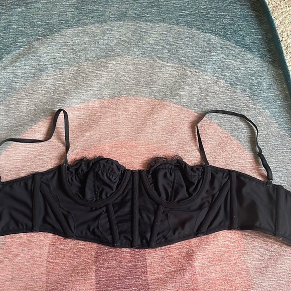 Urban Outfitters Black Corset Bra Top - Picture 5 of 8